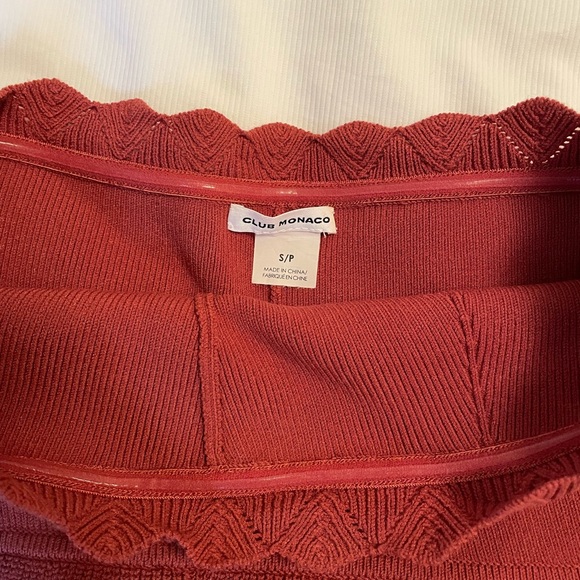 Club Monaco knit tube top w/ruffle detailing - Picture 3 of 3